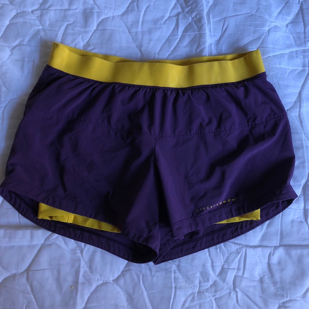 Nike LiveStrong Athletic Running Shorts